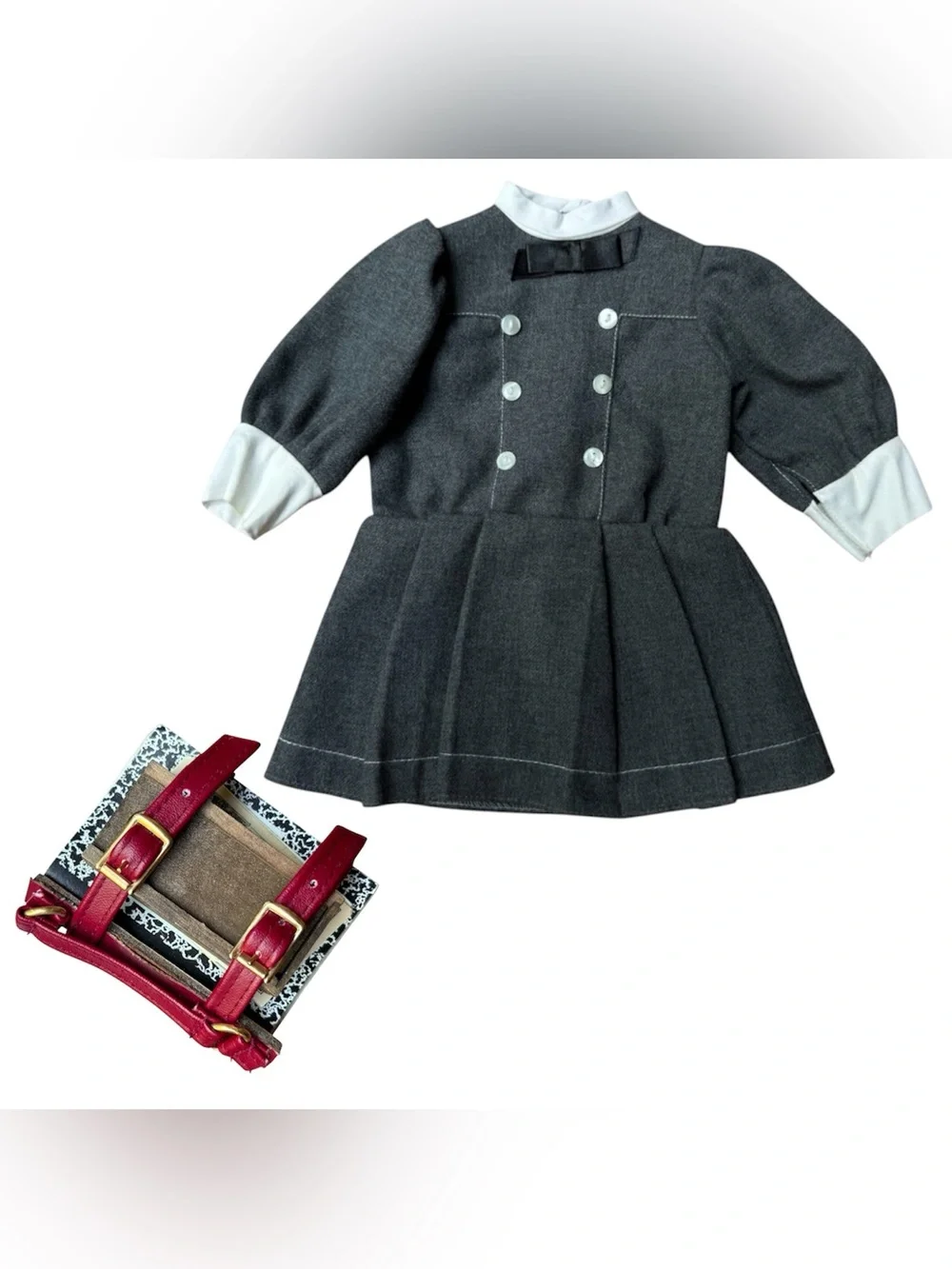 American Girl Pleasant Company 1990 Samantha Buster Brown Dress School Supplies